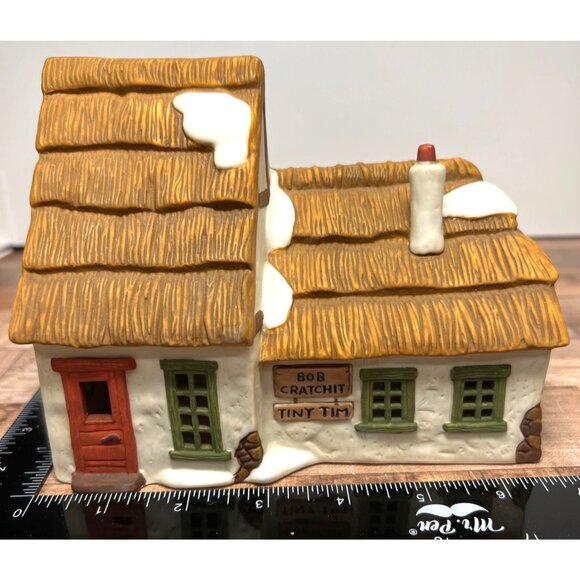 Dept 56 6500-5 Dickens Village  Bob Cratchit & Tiny Tim Cottage Heritage Village - Picture 3 of 7